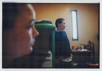 Metro West - in cell Diane Keeping, 20-left Kathy Gugins, 33 - her bibles open in background