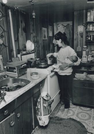 Kids shouldn't have to live in a place like this, says single mother who shares a basement flat with two small children