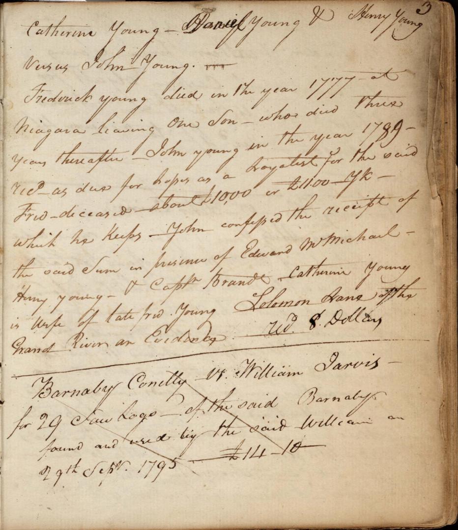 Notebook recording legal cases handled by Angus Macdonell, 28 January 1796 - 12 June 1800