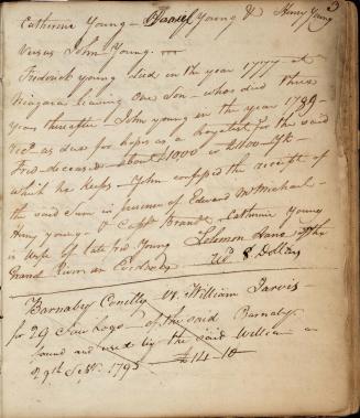 Notebook recording legal cases handled by Angus Macdonell, 28 January 1796 - 12 June 1800