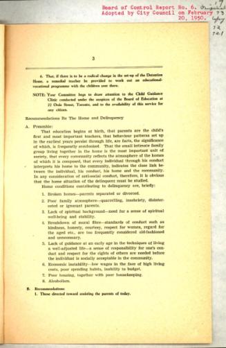 Board of Control report No. 6, 1950