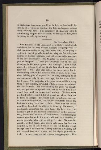 Letters from settlers in Upper Canada, 1833
