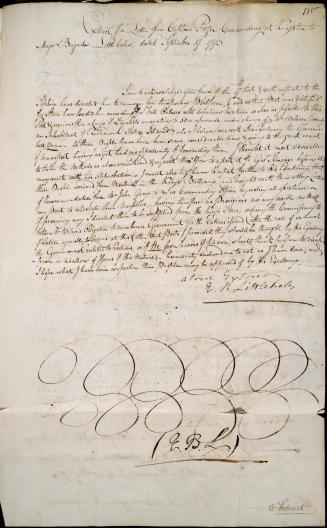 Extracts of correspondence from E
