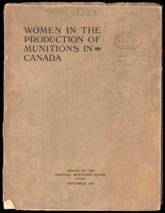 Women in the production of munitions in Canada