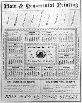 Calendar for 1873