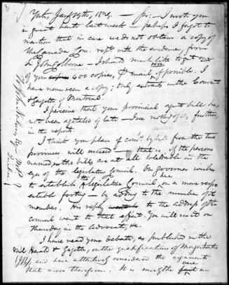 Letter from William Lyon Mackenzie to John Neilson