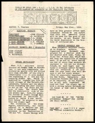 Shield : Friday, May 23, 1952