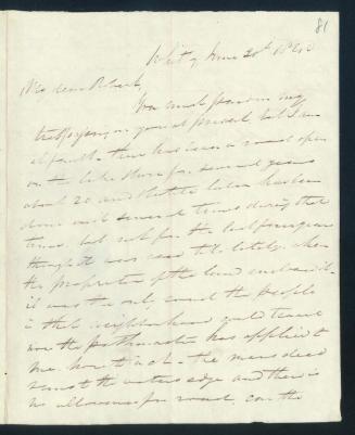 Letter to Robert Baldwin from Lawrence Heyden, June 20, 1840