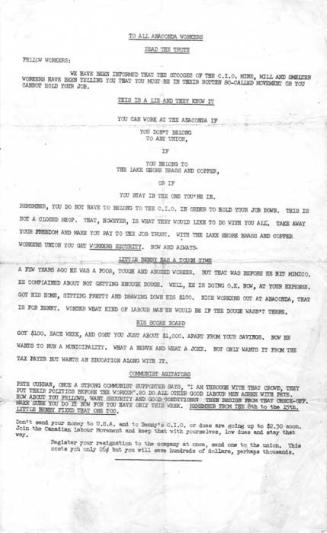 To all Anaconda workers : read the truth