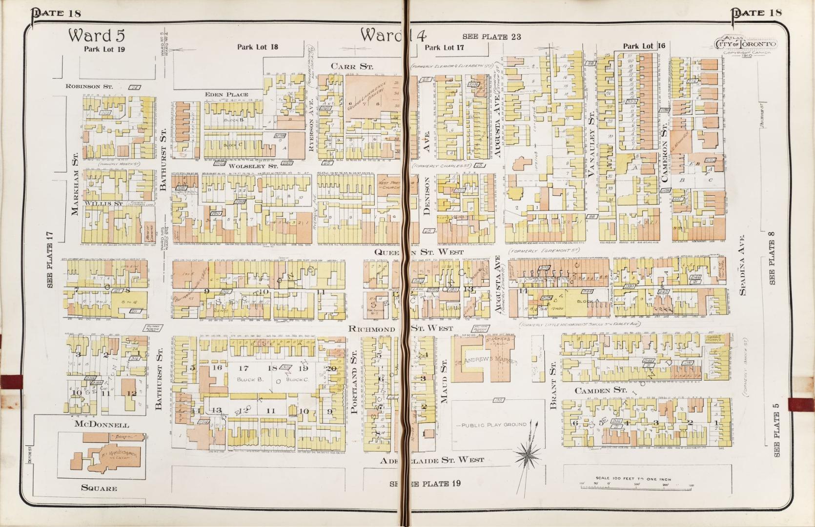 Atlas of the City of Toronto and suburbs(volume I, plate 18)