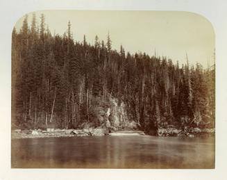 General View at the mouth of the Lower Gate of Murchison's Rapids, in the North Thompson River, B