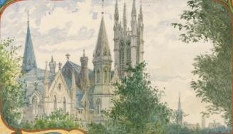 METROPOLITAN METHODIST (UNITED) CHURCH, Queen Street East, north side, between Bond & Church Streets, looking southeast
