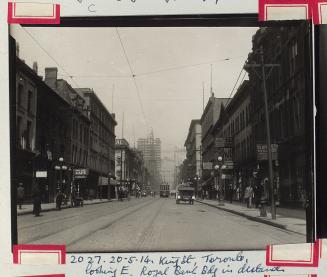King Street West, Toronto, looking east from west of York Street