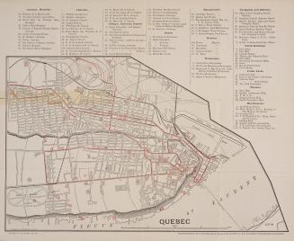 Map of Quebec City as it was in 1903.