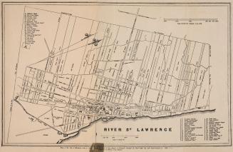 Plan of the City of Montréal depicting the streets as they were in 1839. 
