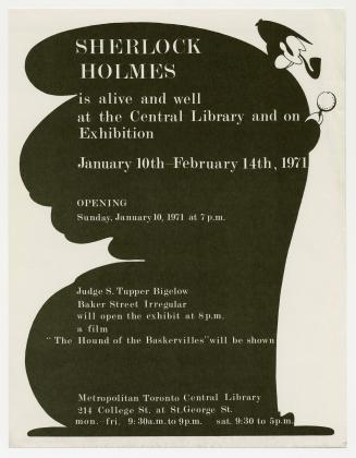 Sherlock Holmes is alive and well at the Central Library and on exhibition