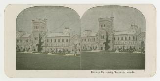 Pictures show a large gothic style university building.