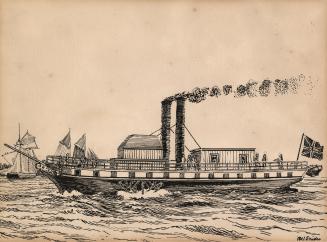 Steamer "Queen Charlotte", 1818-1838 (St. Lawrence River, Ontario)