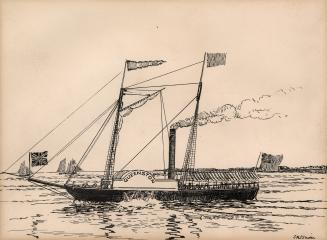 Steamer "Queenston", 1825. (Lake Ontario)