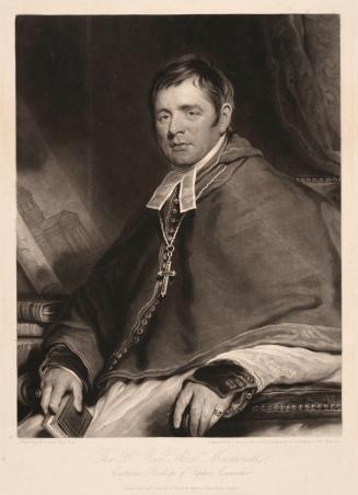 A portrait of a man wearing a Bishop's robe.