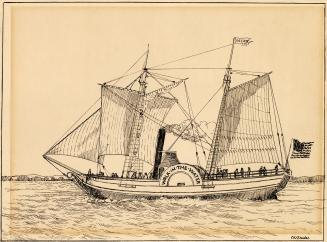 Steamer "Walk-in-the-Water", 1818-1821 (Lake Erie)