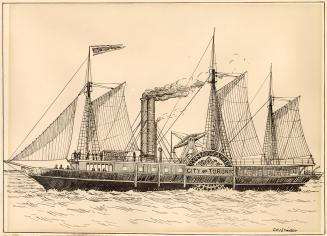 Steamer "City of Toronto", 1840-64; "Racine", 1864; "Algoma", 1864-1887 (Great Lakes)