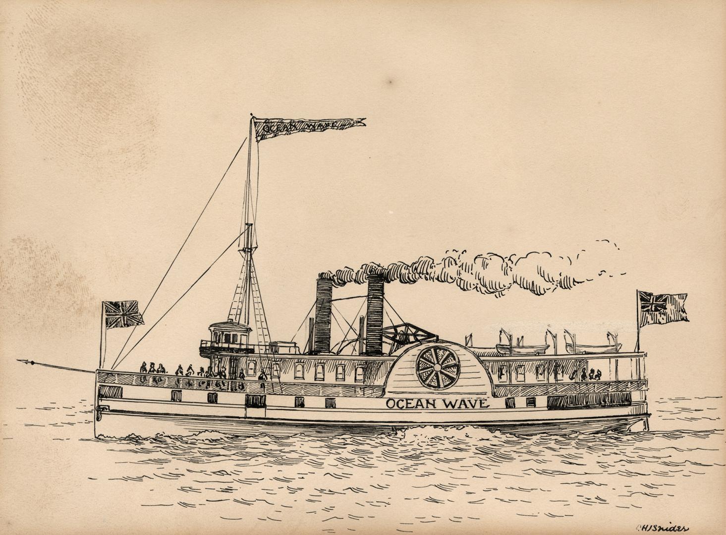 Steamer "Ocean Wave", 1852-53 (St. Lawrence River & Lake Ontario)