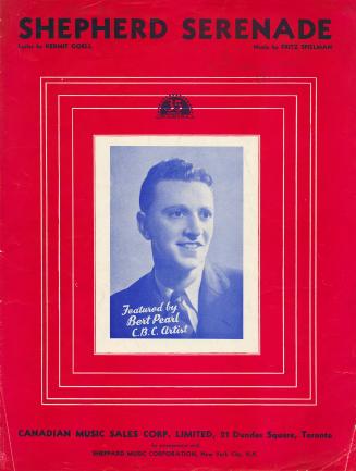 Cover features: title and composer information; facsimile photograph of Bert Pearl prominent wi ...
