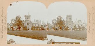 Pictures show a very large gothic style school building.