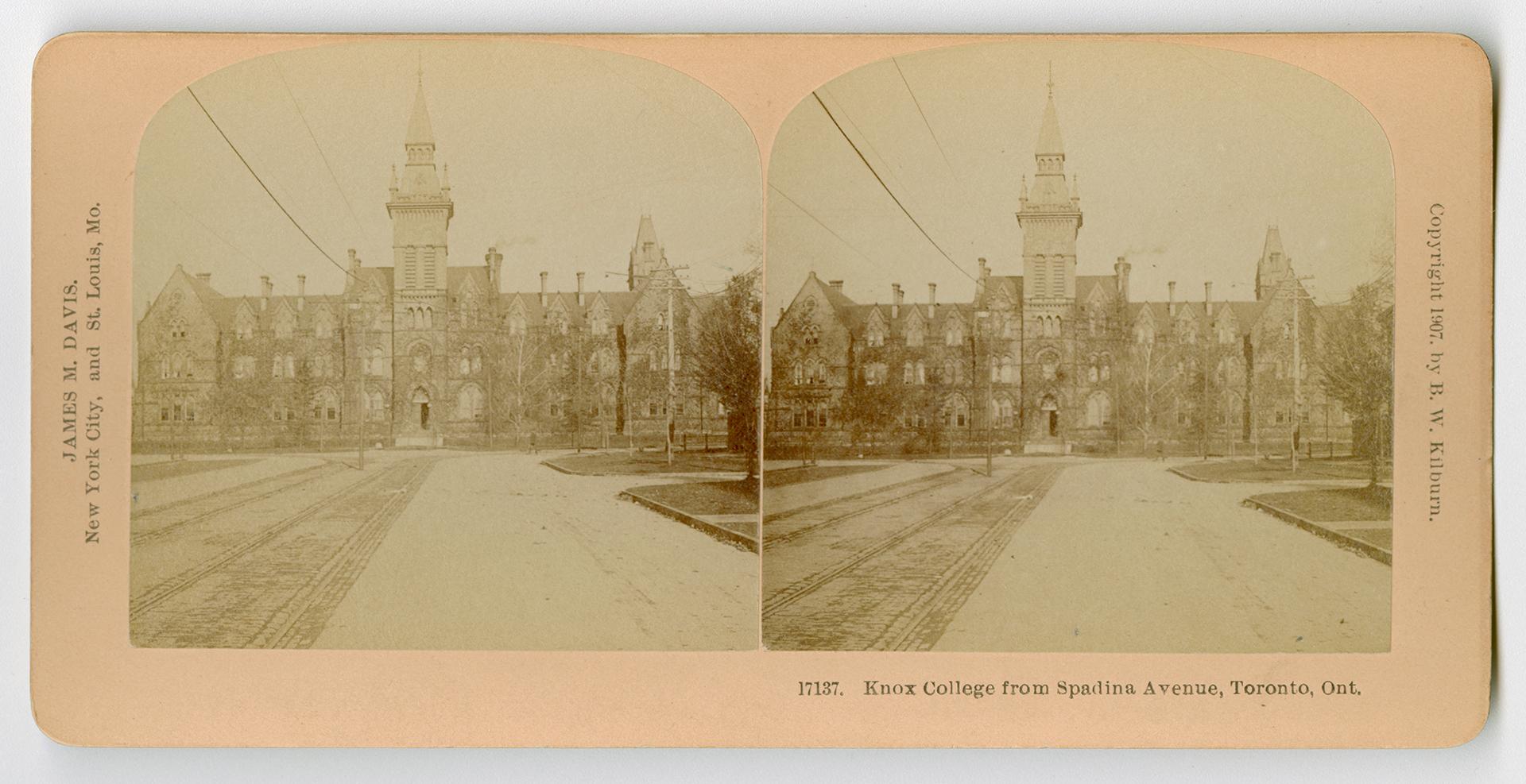 Pictures show a large, three story Victorian building with a central tower.