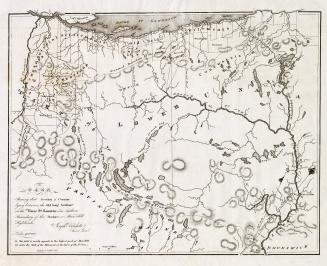 Plan showing that section of country lying between the old seig settlements on the river St. Lawrence and southern boundary of the province or Mars Hill Highlands
