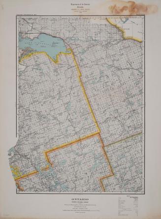 Ontario Parry Sound sheet portions of Nipissing, Parry Sound and Muskoka Districts and Haliburton County