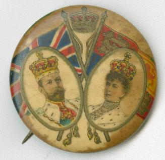King George V and Queen Mary pinback button