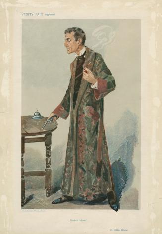 Sherlock Holmes caricature for Vanity Fair magazine