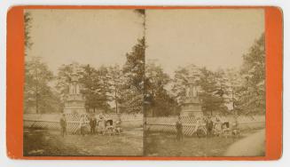 Pictures show people standing in front of a picket fence surround and Italian renaissance style ...