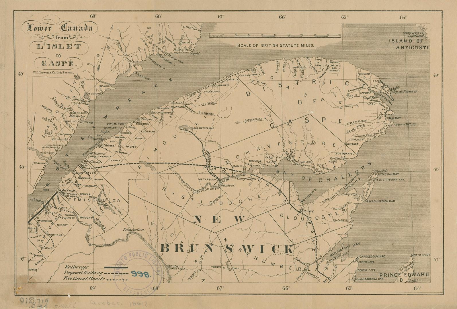 Lower Canada from L'Islet to Gaspé 