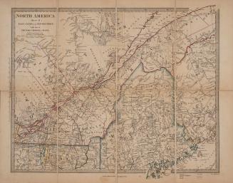 North America sheet II East Canada and New Brunswick with part of New York, Vermont and Maine
