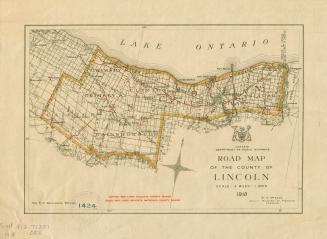 Road map of the County of Lincoln