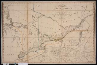 A map of the province of Upper Canada describing all the new settlements and townships &c. with the countries adjacent from Québec to Lake Huron
