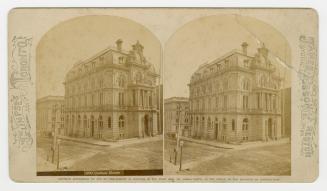Pictures show a four story public building in the second Empire style.