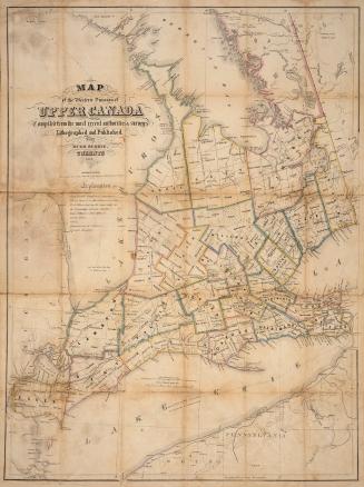 Map of the western division of Upper Canada compiled on the most recent authorities & surveys