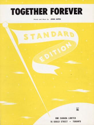 Cover features: title and composition information against a background of stylized clouds and a ...