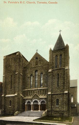 Large church building with two towers. 