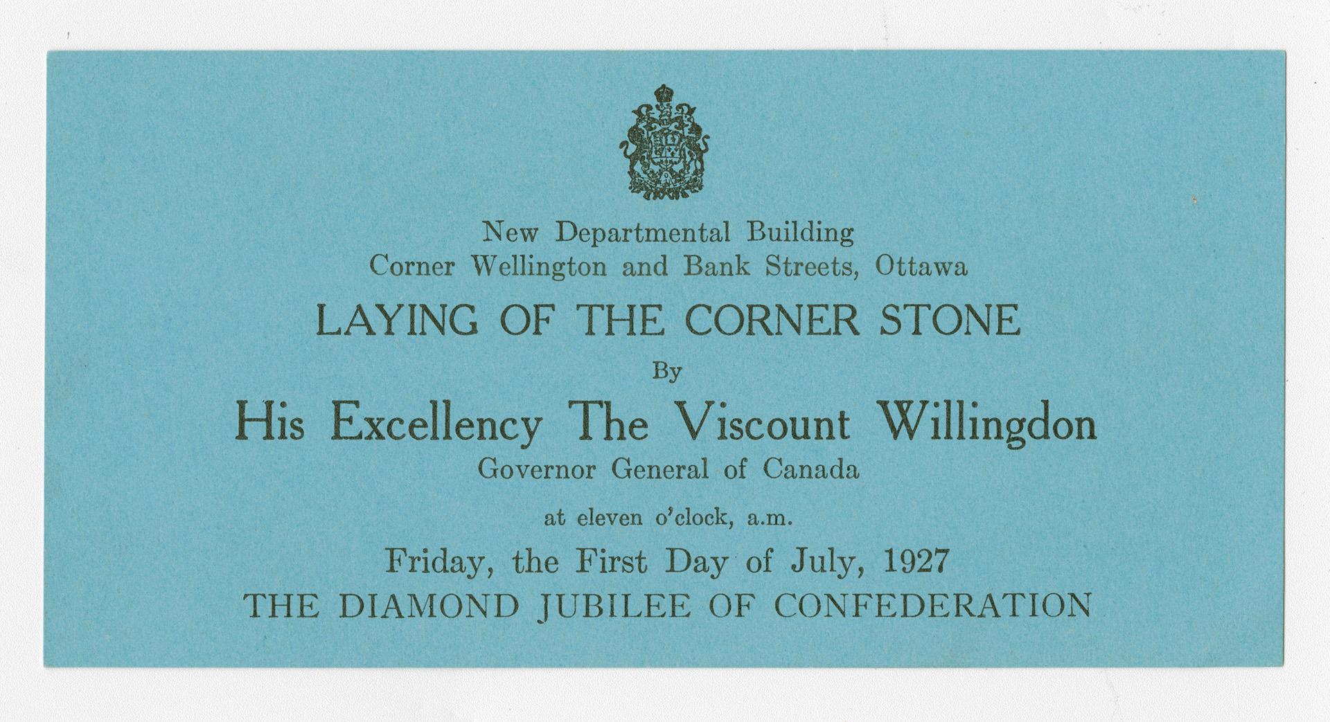 Laying of the cornerstone