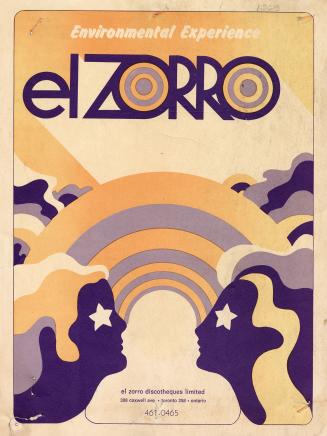 A poster advertising a discotheque named el Zorro, located at 308 Coxwell Ave., Toronto, Ontari ...