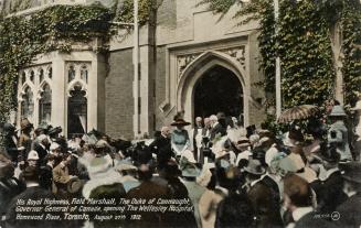 Colour postcard of The Wellesley Hospital in Toronto, with caption "His Royal Highness, Field M ...