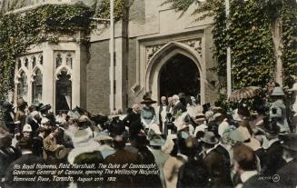 Colour postcard of The Wellesley Hospital in Toronto, with caption "His Royal Highness, Field M…