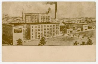 Illustration of the Mason & Risch Piano factory.