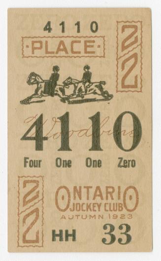 Ontario Jockey Club Autumn 1923 
