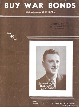Cover features: title and composition information with decorative lining; inset facsimile photo…